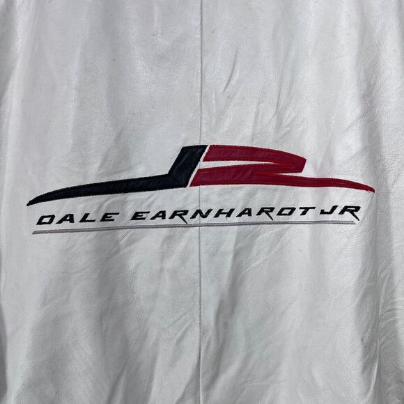 Nascar Dale Earnhardt Jr Jacket Men 2XL White Wilsons Leather Chase Authentics 8 - Picture 16 of 16